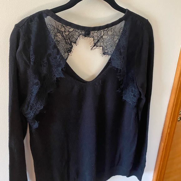 CLOSET CLOSING‼️Open Back Lace Sweater - Picture 5 of 8